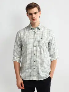 Arrow Sport Men Slim Fit Gingham Checks Opaque Printed Casual Shirt
