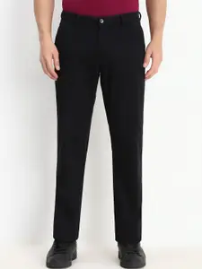 Allen Solly Men Solid Cotton Slim Fit Formal Trousers
