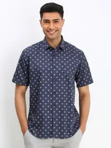 Allen Solly Men Spread Collar Floral Printed Cotton Slim Fit Casual Shirt