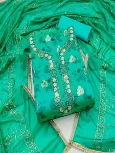 ASISA Embroidered Beads & Stones Unstitched Dress Material