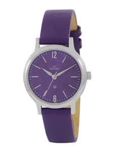 maxima Women Printed Dial & Leather Straps Analogue Watch 51630LMLI