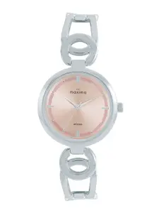 maxima Women Embellished Dial & Straps Analogue Watch 67971BMLI
