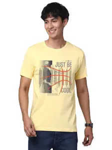 ADRO Men Graphic Printed Pure Cotton Round Neck T-shirt