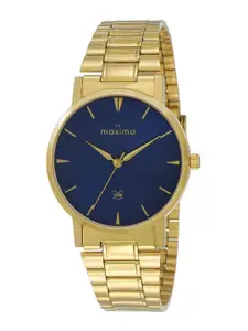 maxima Men Dial & Stainless Steel Straps Analogue Watch 68883CMGY