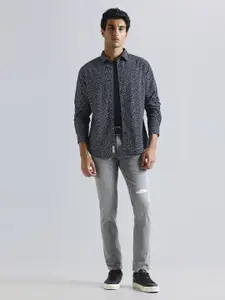 Pepe Jeans Micro Ditsy Printed Breathable Pure Cotton Casual Shirt