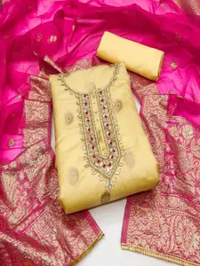 ASISA Embroidered Organza Unstitched Dress Material