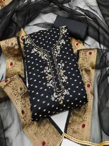 ASISA Floral Embroidered Beads and Stones Unstitched Dress Material