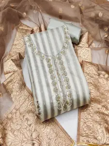 ASISA Embroidered Beads & Stones Unstitched Dress Material