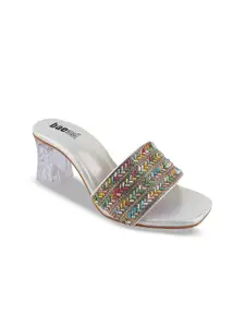 BAESD Women Embellished Party Block Heels Sandals