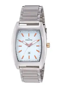 maxima Men Dial & Stainless Steel Straps Analogue Watch 35363CAGI