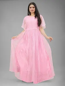 JULEE Women Embellished Fit & Flare Maxi Dress