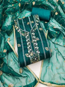 ASISA Embroidered Beads and Stones Unstitched Dress Material