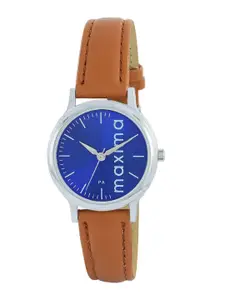 maxima Women Dial & Leather Straps Analogue Watch 56132LMLI