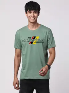 ADRO Men Typography Printed Pure Cotton T-Shirt