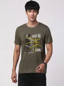 ADRO Men Graphic Printed Cotton T-shirt