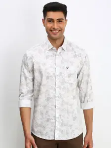 Allen Solly Men Spread Collar Floral Printed Cotton Slim Fit Casual Shirts
