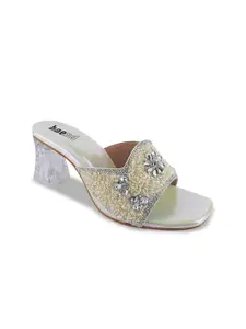 BAESD Women Embellished Party Block Heels Sandals