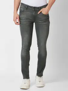 SPYKAR Non-Stretchable Narrow Slim Fit Low-Rise Light Fade Pure Cotton Jeans