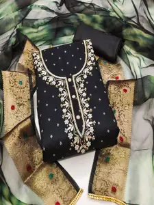 ASISA Embroidered Beads & Stones Unstitched Dress Material