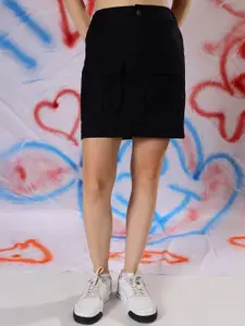 NEUDIS Pencil Above Knee Skirt N24WSKT-3631BK-Black