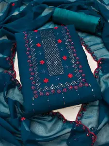 JULEE Embroidered Unstitched Dress Material