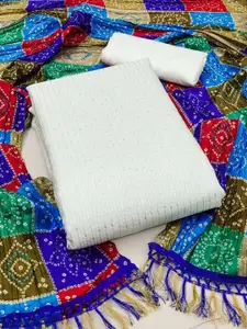 JULEE Embellished Sequinned Unstitched Dress Material