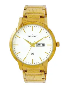 maxima Men Dial & Stainless Steel Straps Analogue Watch 68952CMGY