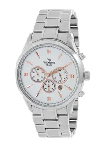 maxima Men Dial & Stainless Steel Straps Analogue Watch 48810CMGS