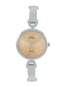 maxima Women Embellished Dial & Straps Analogue Watch 67961BMLI