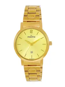 maxima Women Dial & Stainless Steel Straps Analogue Watch 69487CMLY