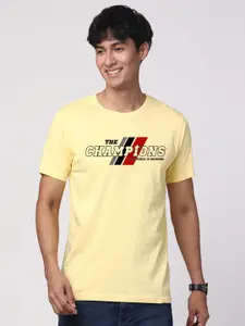 ADRO Men Typography Printed Cotton T-shirt