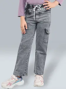 BAESD Girls Straight Fit Heavy Fade Jeans