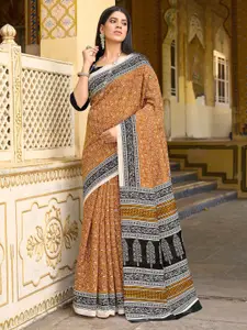 Saree mall Paisley Block Print Sarees