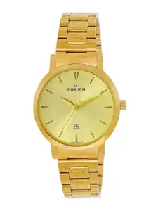 maxima Women Dial & Stainless Steel Straps Analogue Watch 69481CMLY