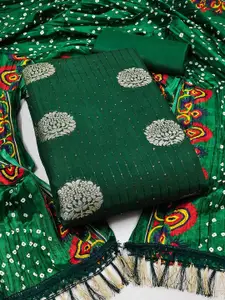 JULEE Floral Woven Design Unstitched Dress Material