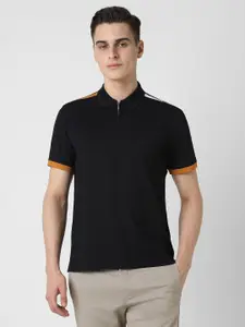 Van Heusen Sport Men Solid Polo Collar Cotton T-shirt