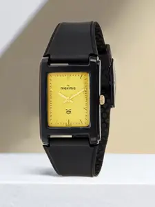 maxima Men Embellished Dial & Straps Analogue Watch 02440PPGW