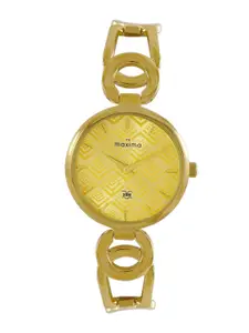 maxima Women Patterned Dial & Straps Analogue Watch 67650BMLY