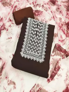 JULEE Floral Embroidered Silk Georgette Unstitched Dress Material