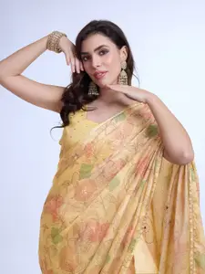 Mitera Floral Printed Saree