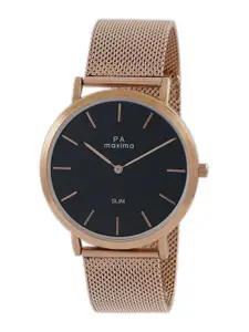 maxima Men Dial & Stainless Steel Straps Analogue Watch 46481CAGR