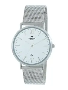 maxima Men Dial & Stainless Steel Straps Analogue Watch 54740CAGI