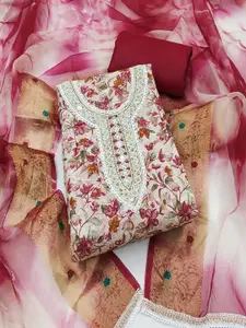 ASISA Embroidered Mirror Work Unstitched Dress Material