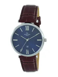 maxima Men Dial & Leather Straps Analogue Watch 54701LAGI
