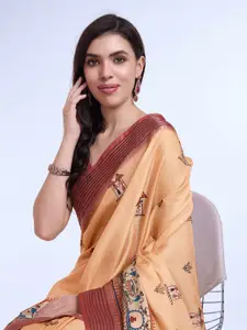 Mitera Ajrak Block Printed Saree