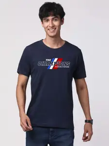 ADRO Men Typography Printed Cotton T-shirt