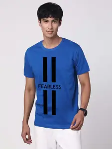 ADRO Men Typography Printed Cotton T-shirt