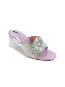 BAESD Women Embellished Party Block Heels Sandals