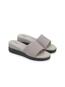 PEPITOES Striped Printed Wedge Heel Sandals