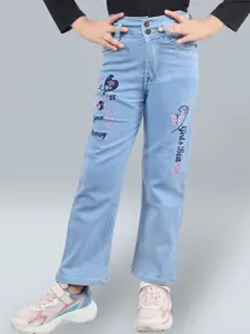 BAESD Girls Straight Fit High-Rise Jeans